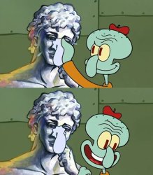 Now It is Art Squidward Meme Template