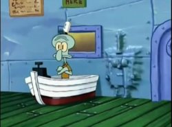 SpongeBob bursting through wall Meme Template