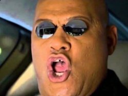 Morpheus yelling neooo Meme Template