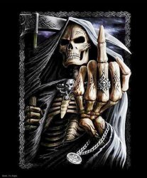 Middle finger skull Meme Template