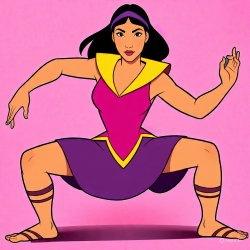Kung Fu Warrior Princess Meme Template