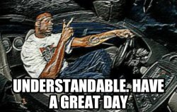 Understandable. Have a greate day Meme Template