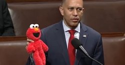 Hakeem Jeffries Elmo Meme Template