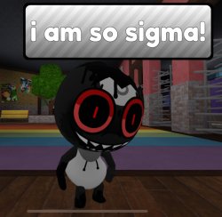 Dandys world i am so sigma Meme Template