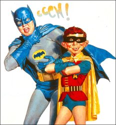 Batman and Alfred E Neuman Robin Meme Template