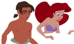 jim x ariel Meme Template