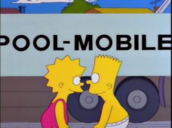 The Simpsons Pool-Mobile Meme Template