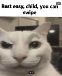 Rest easy, child, you can swipe Meme Template