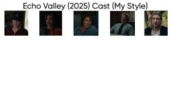 Echo Valley (2025) Cast (My Style) Meme Template