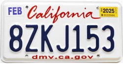 CA plate Meme Template