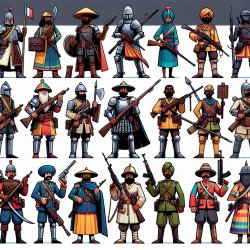 many types of footsolders, military commanders Meme Template