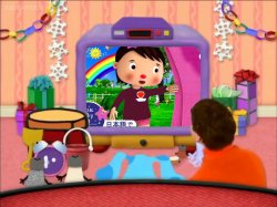 Blue's Clues Characters watching What Meme Template