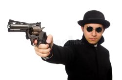 A Guy with a Gun Meme Template