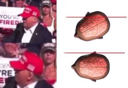 Trump Bullet Head Turning WW3 Meme Template