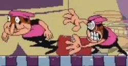 Peppino angry at fake peppino Meme Template