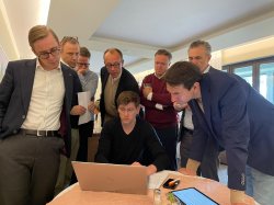 Friedrich Merz Laptop Meme Template