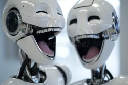 Laughing robots Meme Template