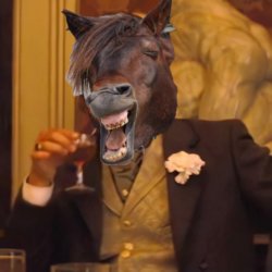 Horse Laughing Leo Meme Template