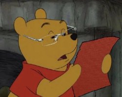 Winnie the Pooh glasses Spanish Meme Template