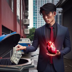 Your heart or money? Meme Template