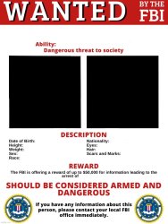 Wanted Meme Template