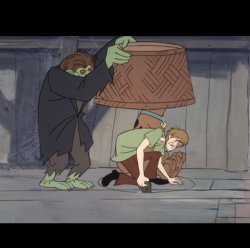 shaggy sawing a hole in the floor Meme Template