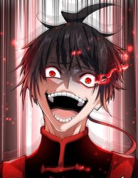 Demonic emperor's laugh Meme Template