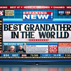 fox news breaking news and the header says best grandfather in t Meme Template