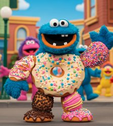 Donut Monster Meme Template