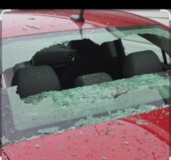 Smashed car window Meme Template