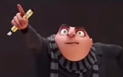 Gru Black One Meme Template