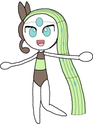 Meloetta Swimsuit Meme Template