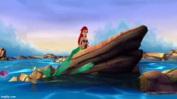 ariel rock Meme Template
