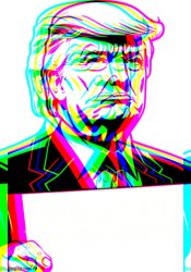 Trippy Trump Sign Meme Template
