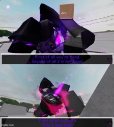 Epic! Sans First of all you're dead Meme Template