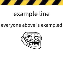 example line Meme Template
