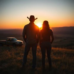 Country boy and country girl Meme Template