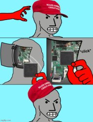 MAGA chip change Meme Template