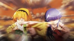 higurashi fistfight Meme Template