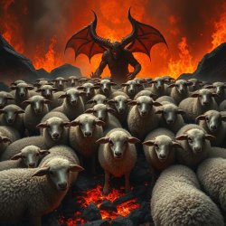 72 sheep in hell Meme Template