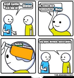 Ich bin dir Dieter Meme Template