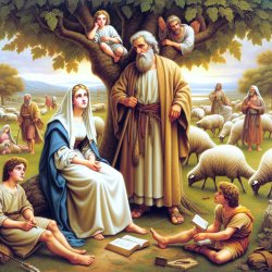 Abraham's 10 sons, 1 from servant girl, 1 from 1st wife, 8 from Meme Template