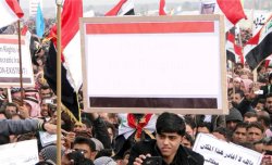 Arab protester Meme Template