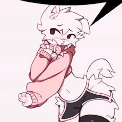 Femboy furry speech bubble Meme Template