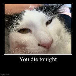 You die tonight Meme Template