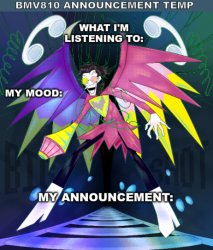 BMV810 Announcement Temp Meme Template