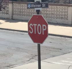 Weiner Street Meme Template
