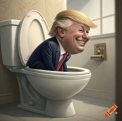 Trump's Toilet Meme Template