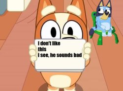 Bingo dont like this Meme Template