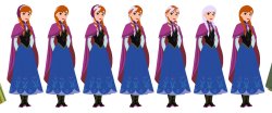 Anna's White Hair Color Transformation Meme Template